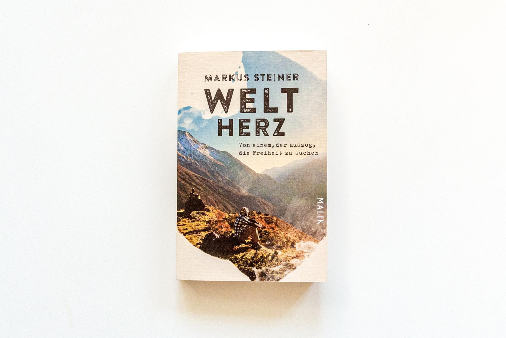 Einband des tollen Buches „Weltherz“ von Markus Steiner