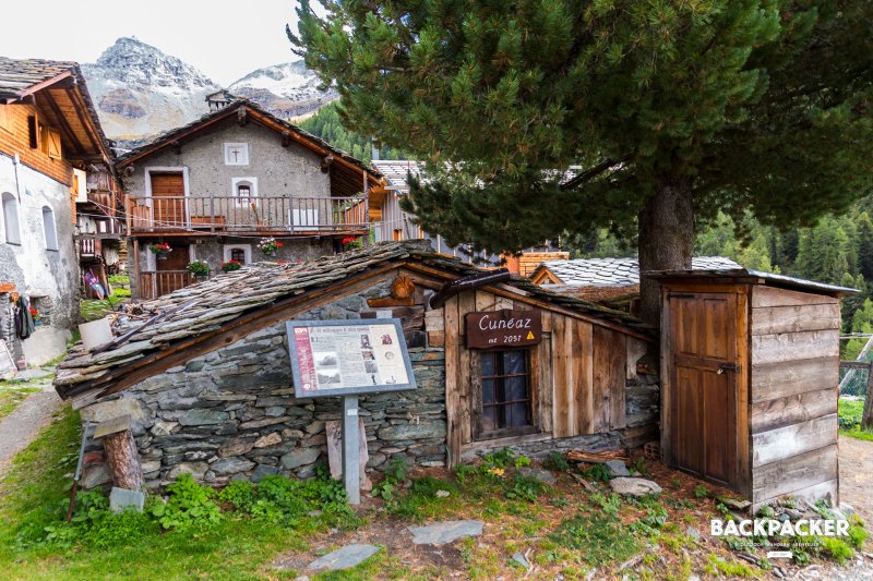 Ein touristisches Highlight aber keine Touristenattraktion – in Cunéaz wird das Walserleben versucht noch aufrecht zu halten.
