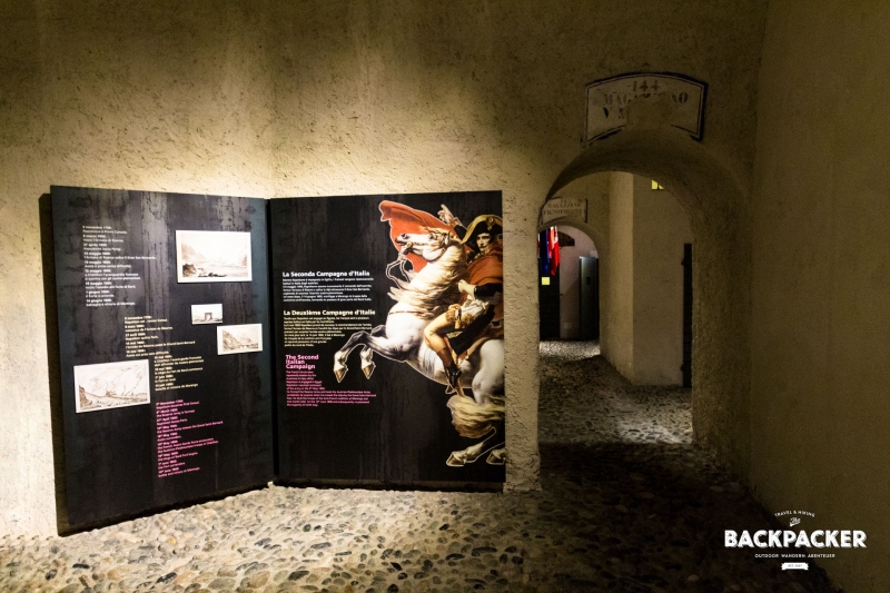 Die Dauerausstellung zeigt Geschichte und Geschichten – leider nur in französisch, englisch und italienisch.
