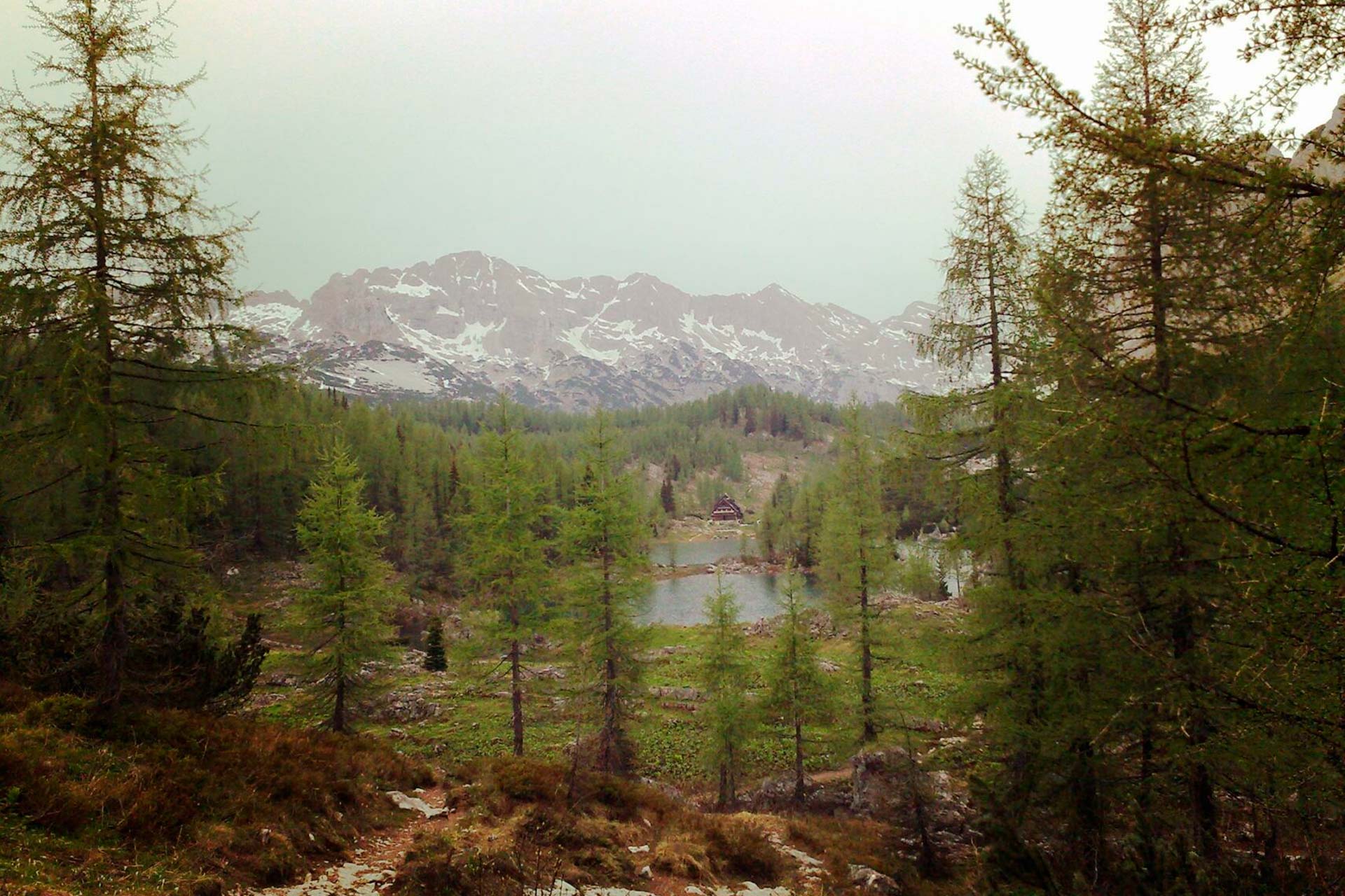 Die Triglavskjh-Hütte an einem der Sieben Seen gelegen.