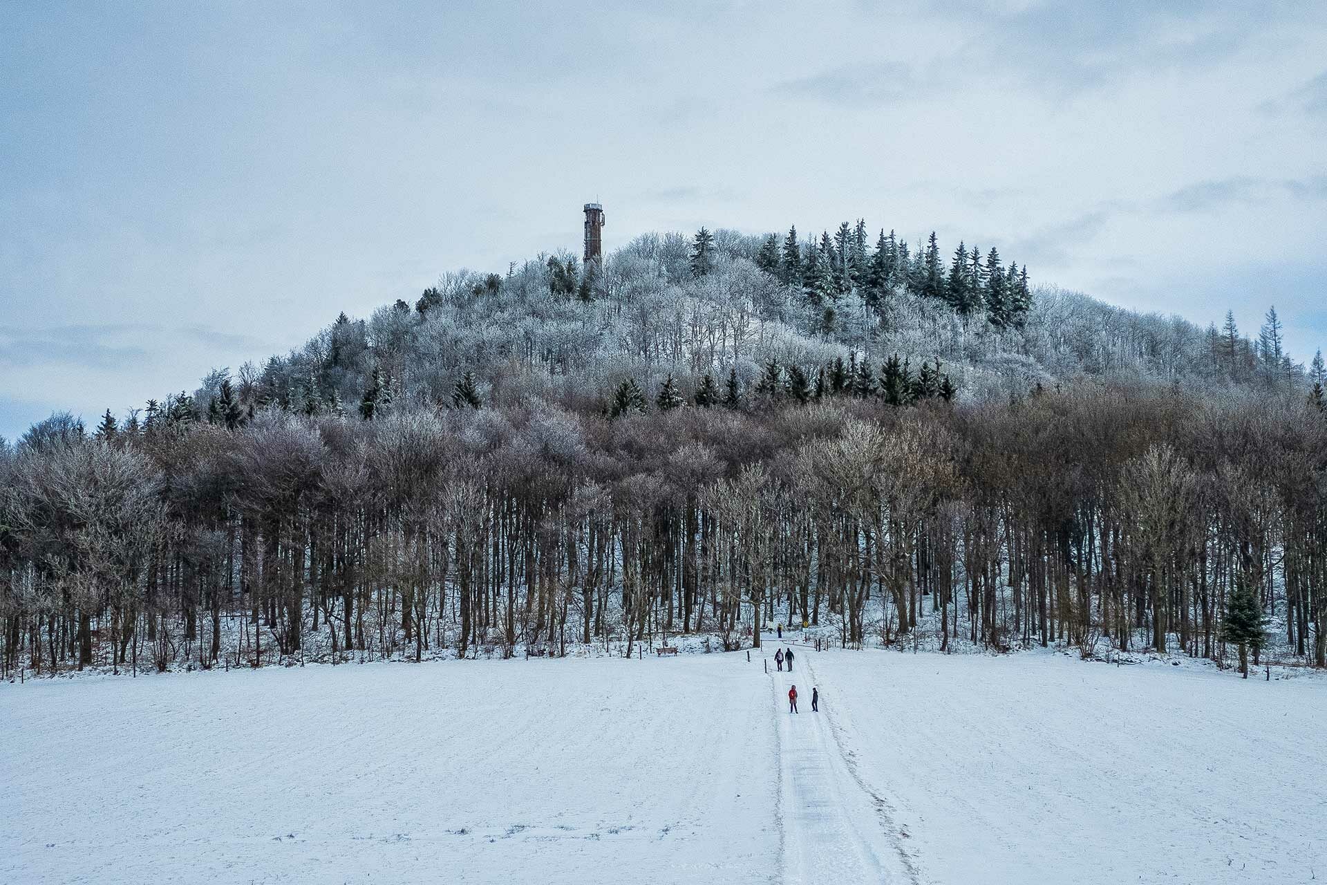 Von Altenberg kommend erstrahlt der Geisingberg majestätisch und schön