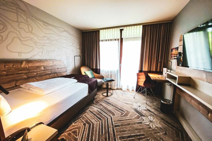 Zimmer des Hotels „feelMoor“ in Bad Wurzach auf der Wandertrilogie Allgäu