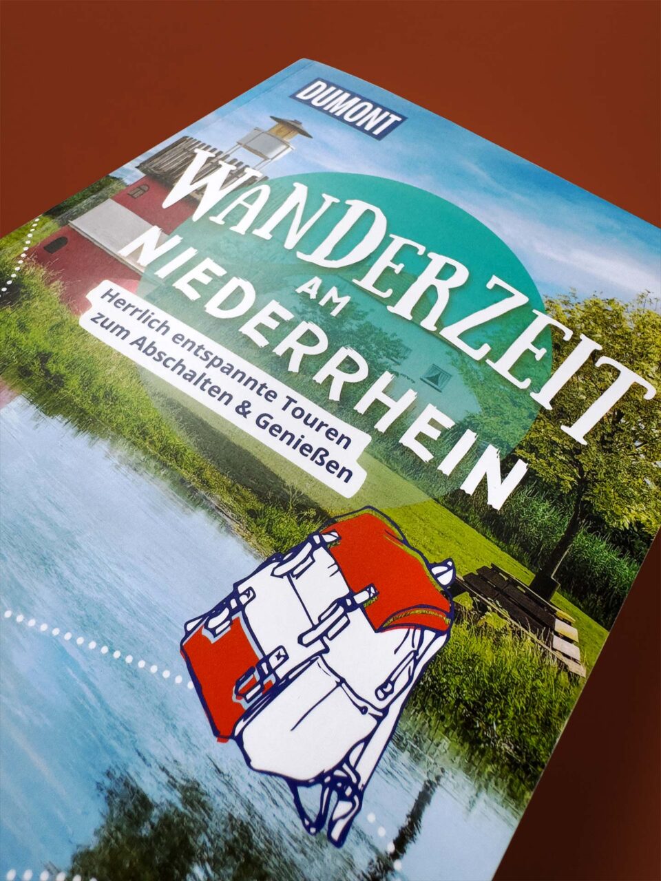 Cover des Wanderführer „Wanderzeit am Niederrhein" von Steffi Hetzel