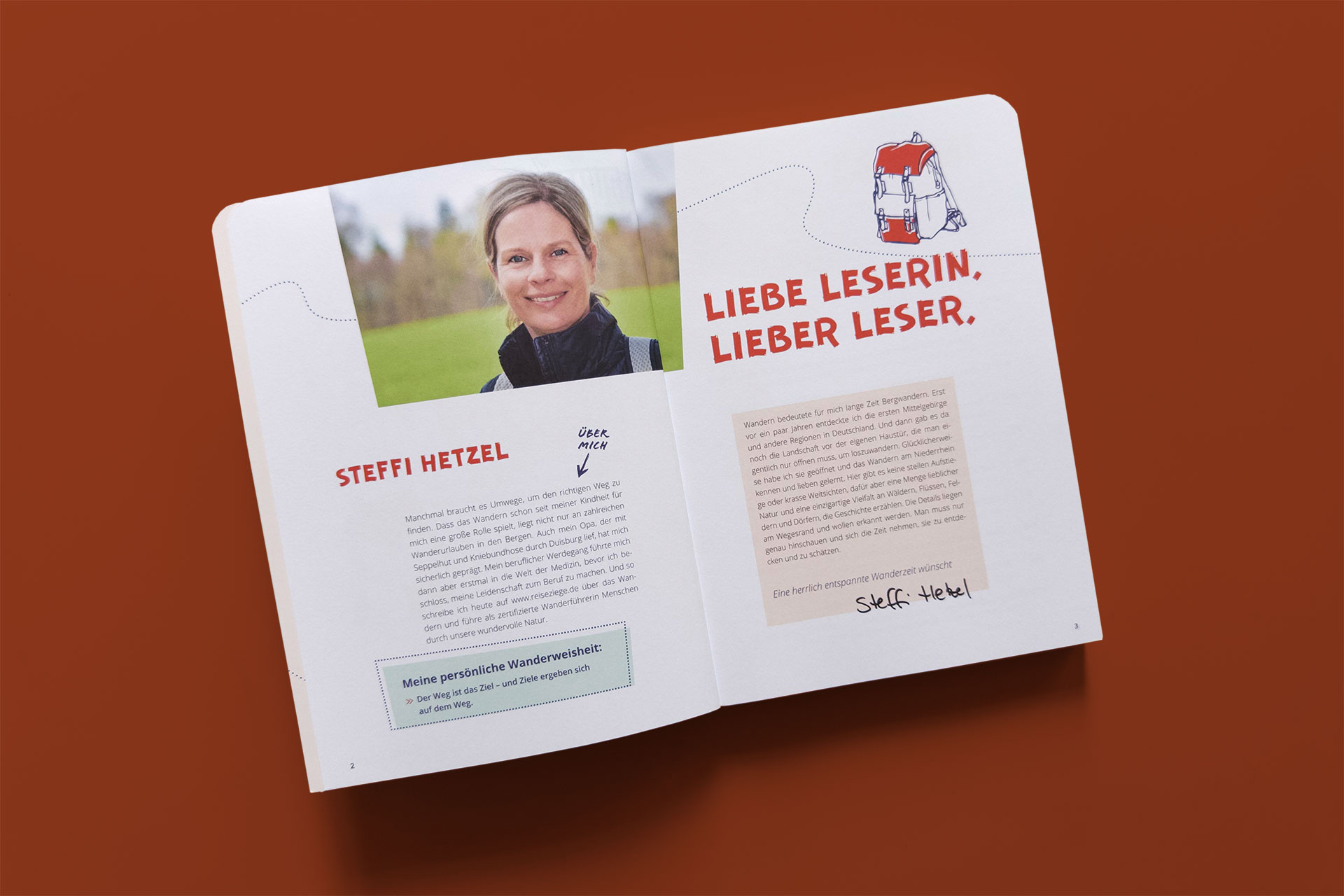 Autorin Steffi Hetzel entführt in ihrem Buch auf 20 genussvolle Wanderungen am Niederrhein