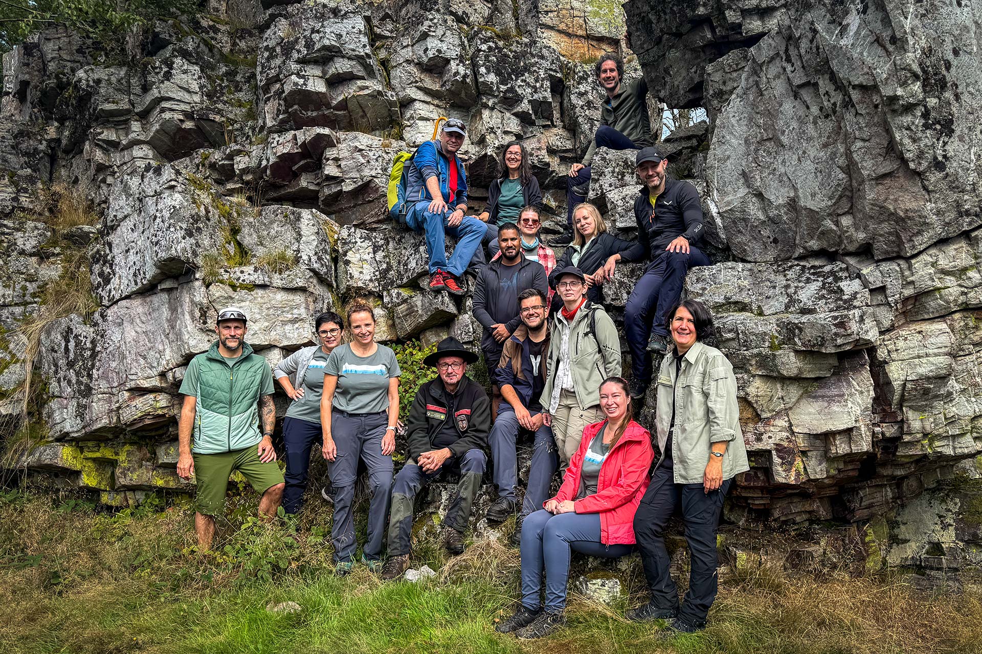 Die ganze Crew des diesjährigen Bloggerwanderns. Schön wars! Und Danke für die tolle Zeit! | © Rheinland-Pfalz Tourismus GmbH