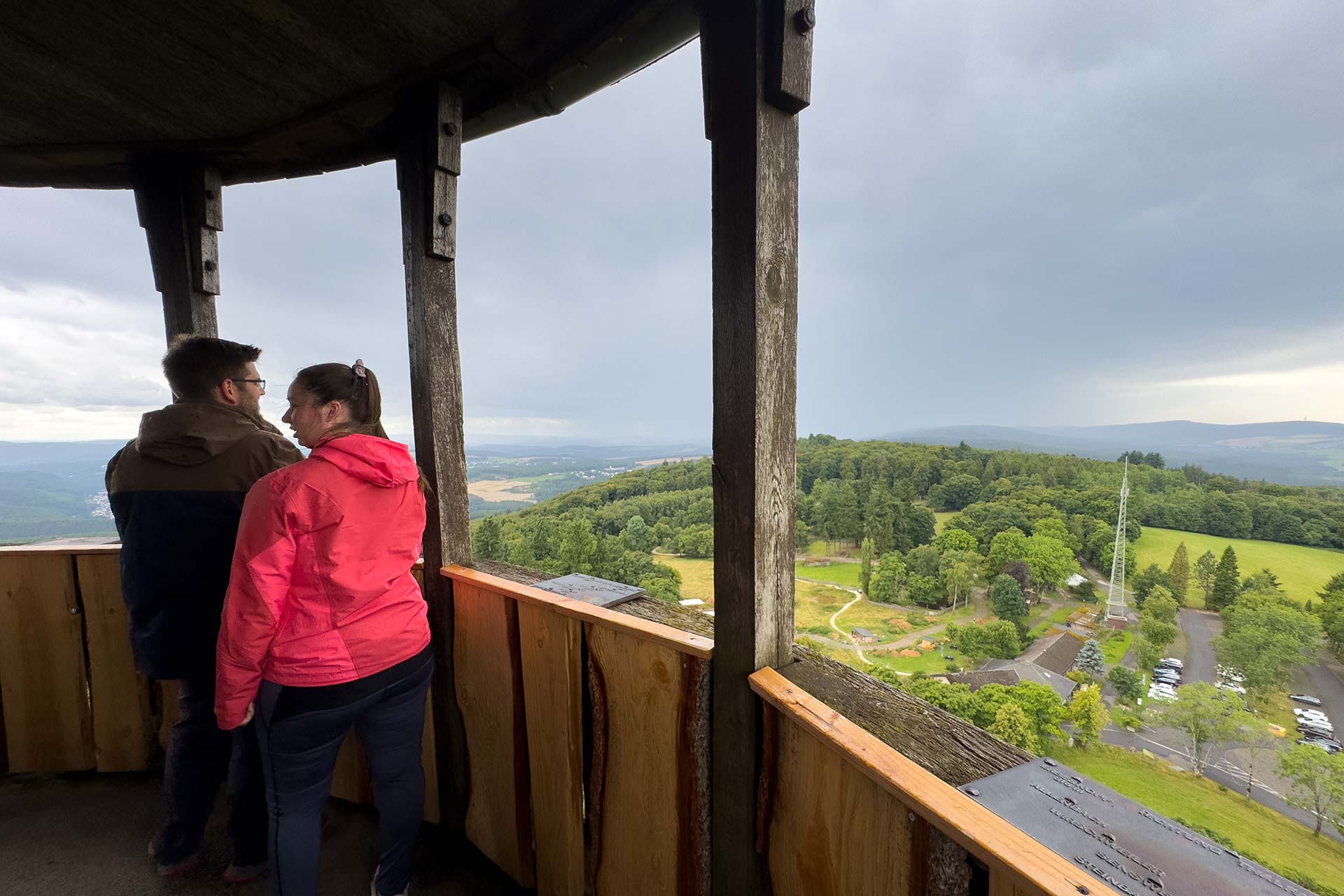 Vielleicht haben wir Glück und das Regengebiet zieht vorbei.