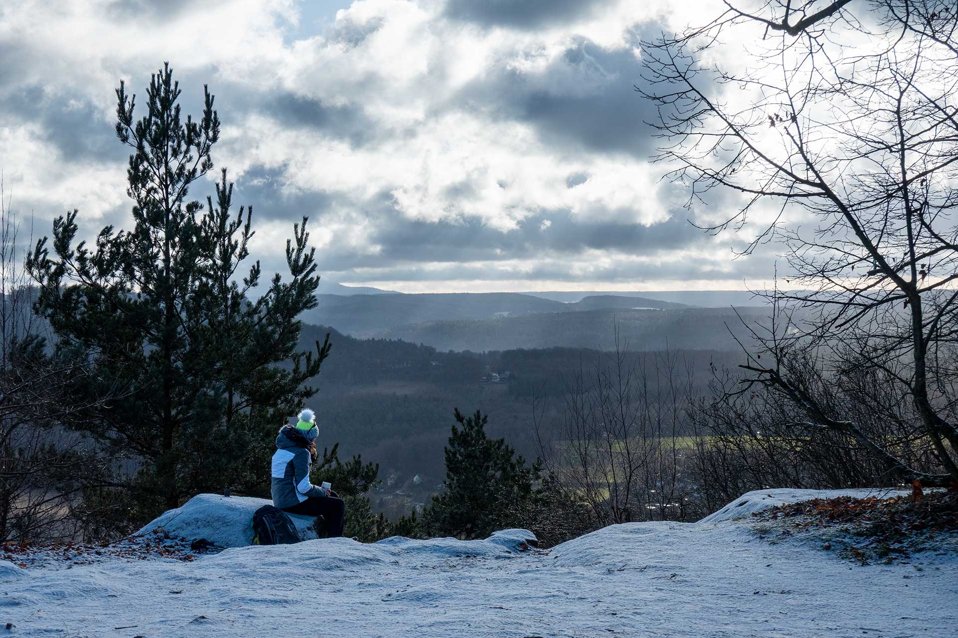 Im Winter auf dem Bärenstein wandern