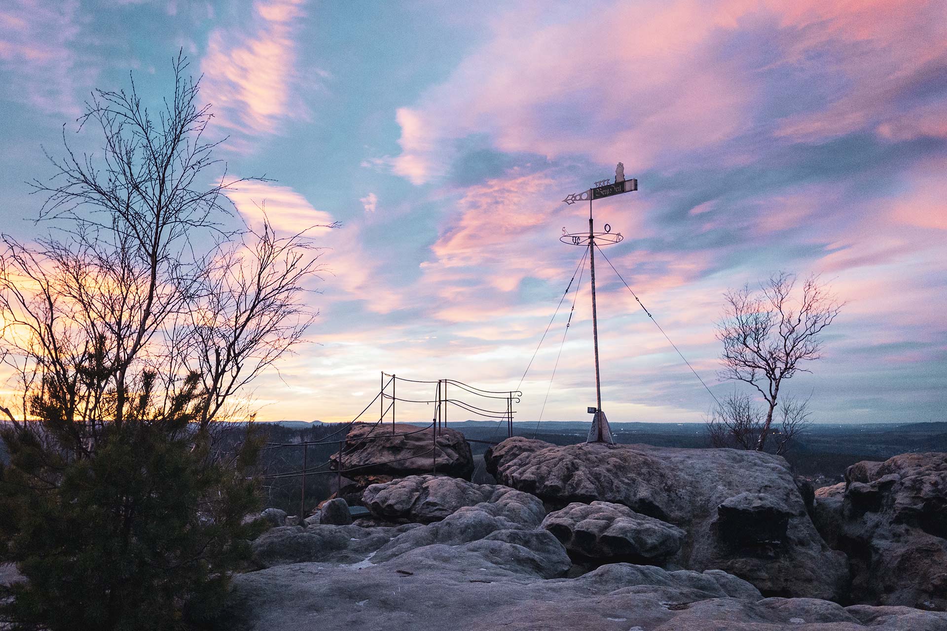 Winterwandern auf den Gipfel des Gohrisch