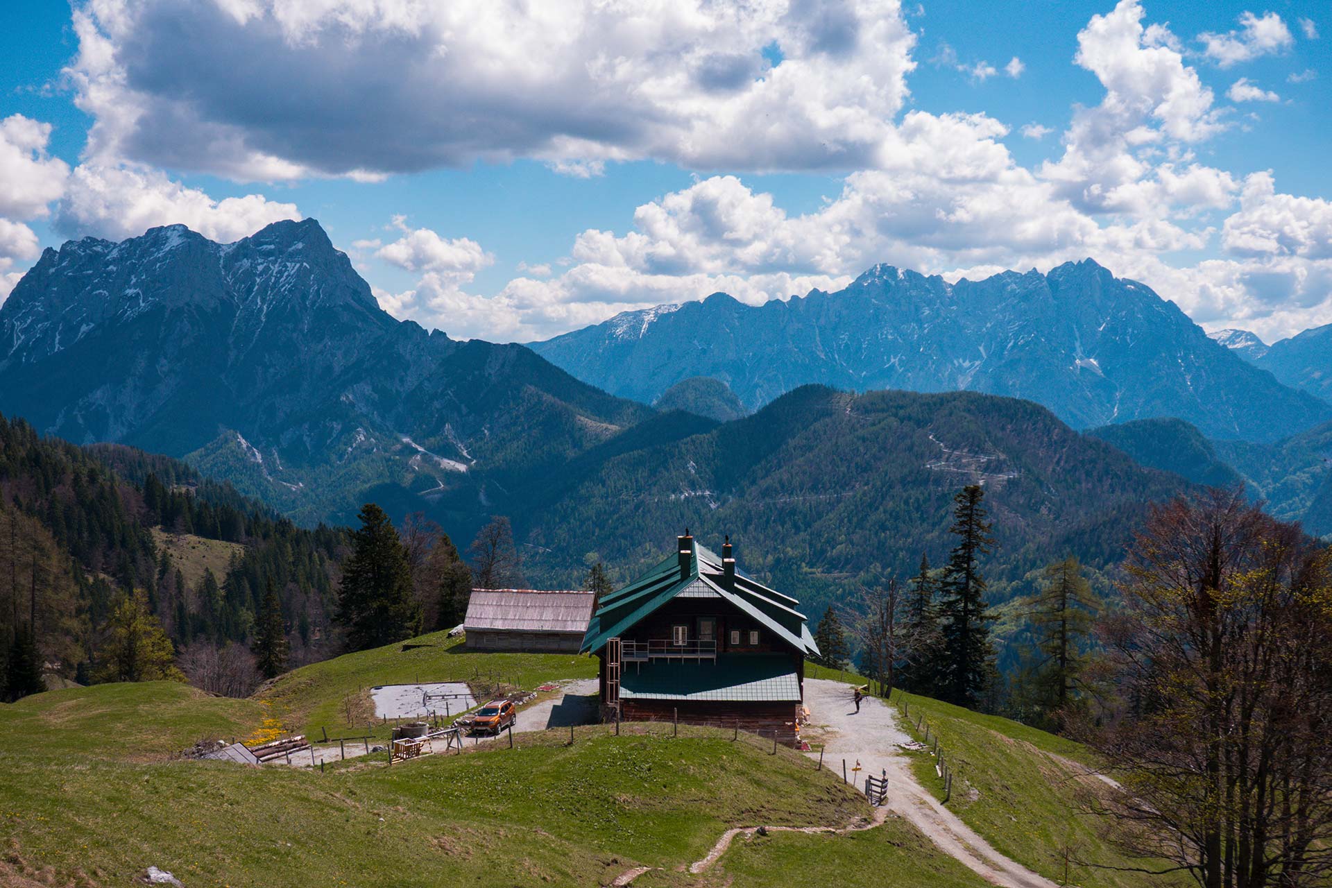 Idyllische Lage: die Grabneralm im Nationalpark Gesäuse