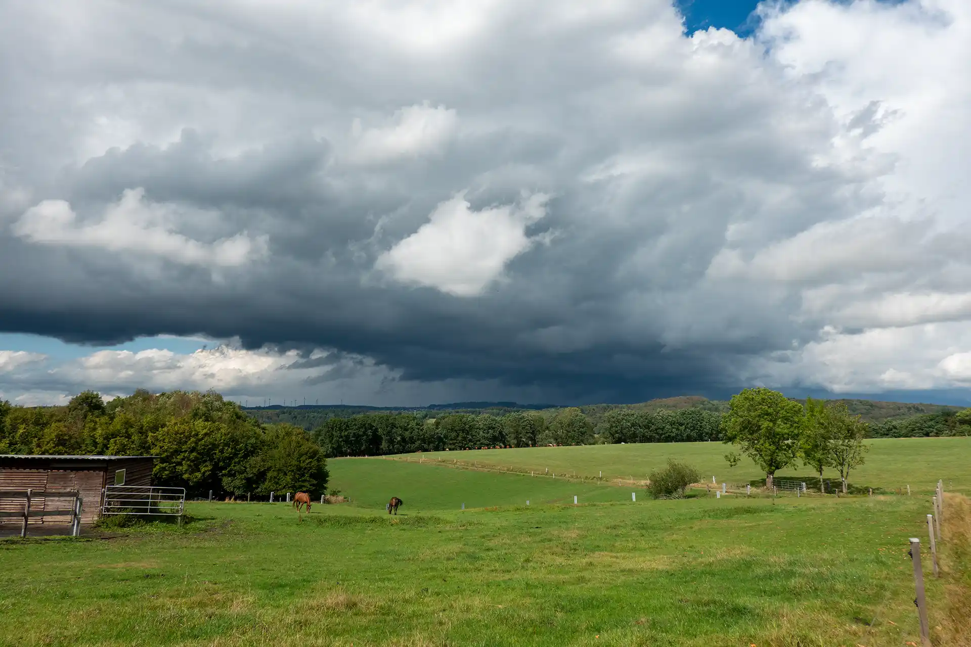 Mit kurzen Schauern muss man selbst im Hochsommer rechnen